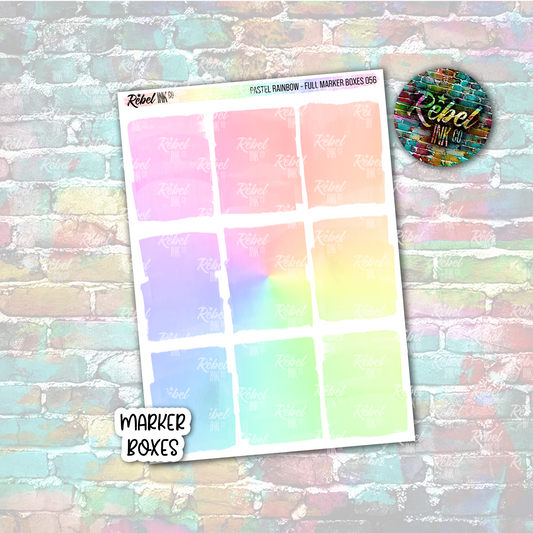 Pastel Rainbow - Marker Full Boxes