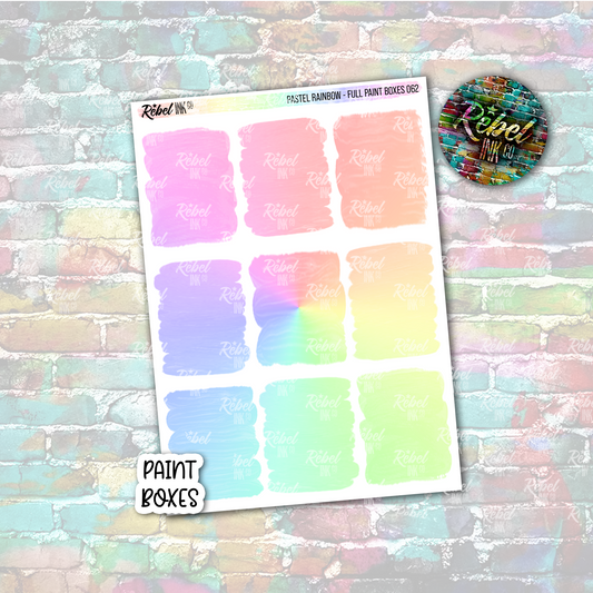 Pastel Rainbow - Paint Full Boxes