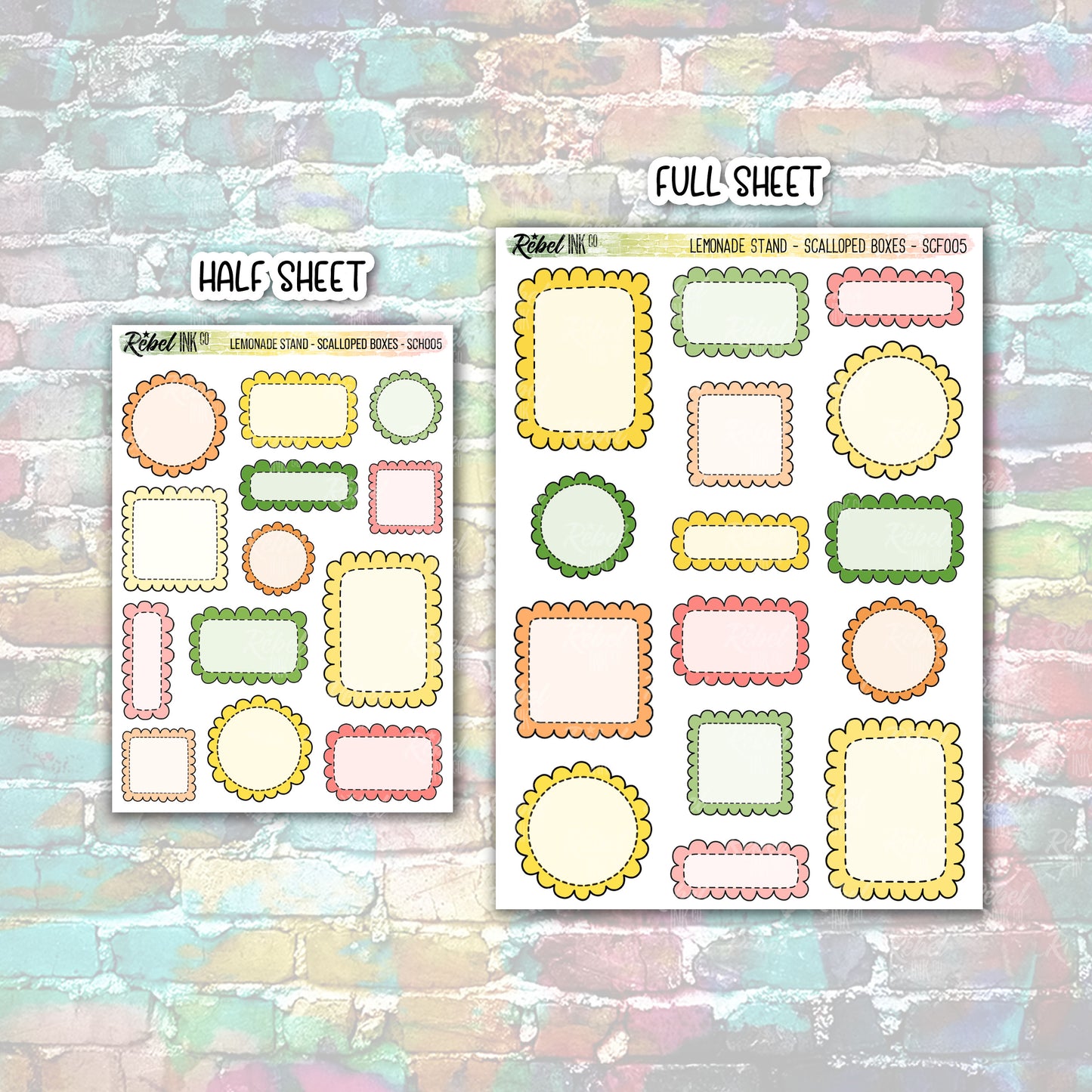 Lemonade Stand - Multi Scalloped Boxes