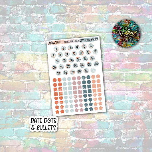 Scotland - Date Dots & Bullets