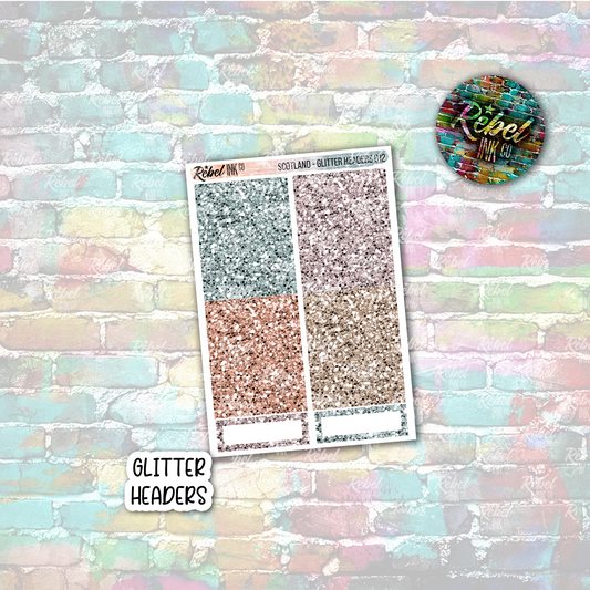 Scotland - Glitter Headers