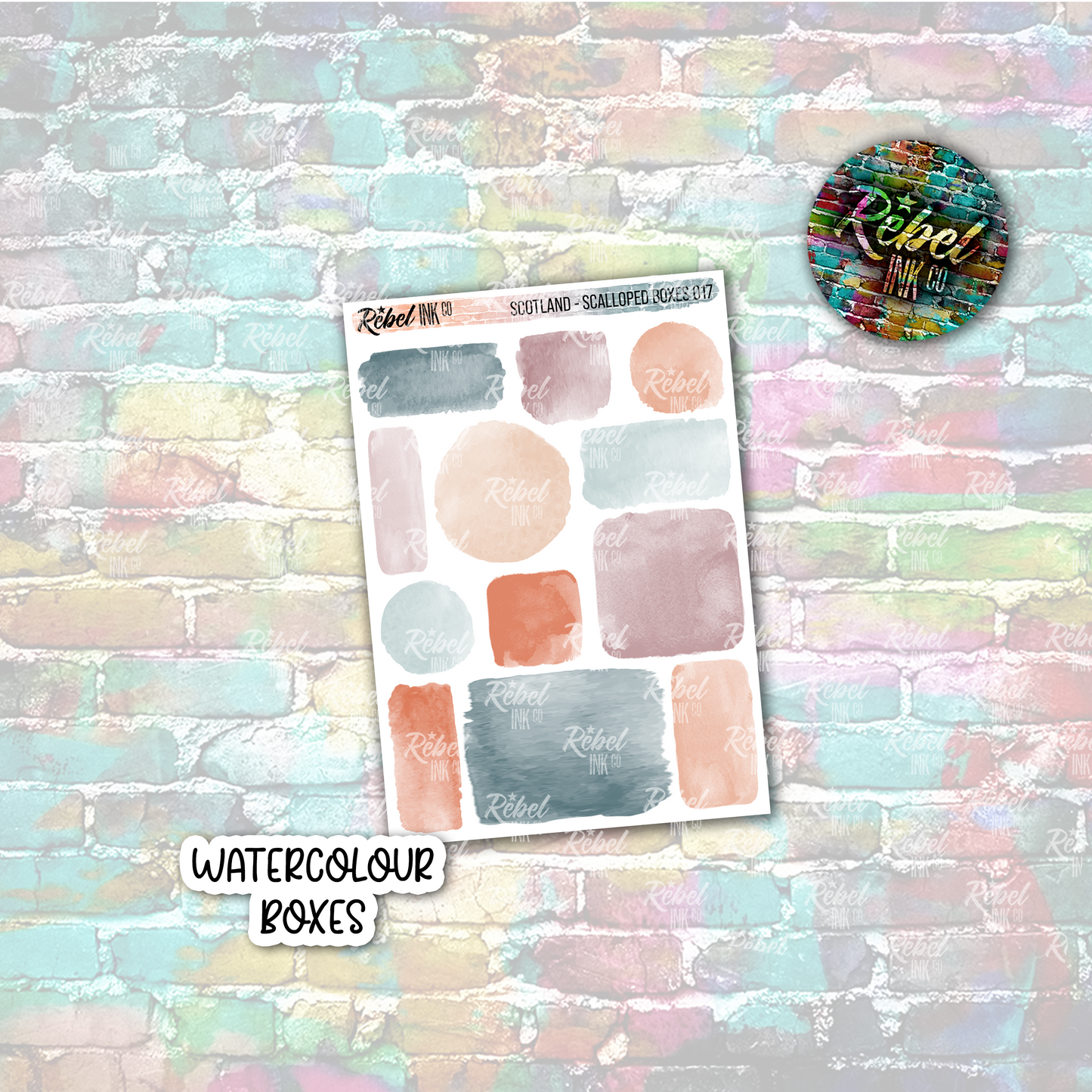 Scotland - Watercolour Boxes Multi Small