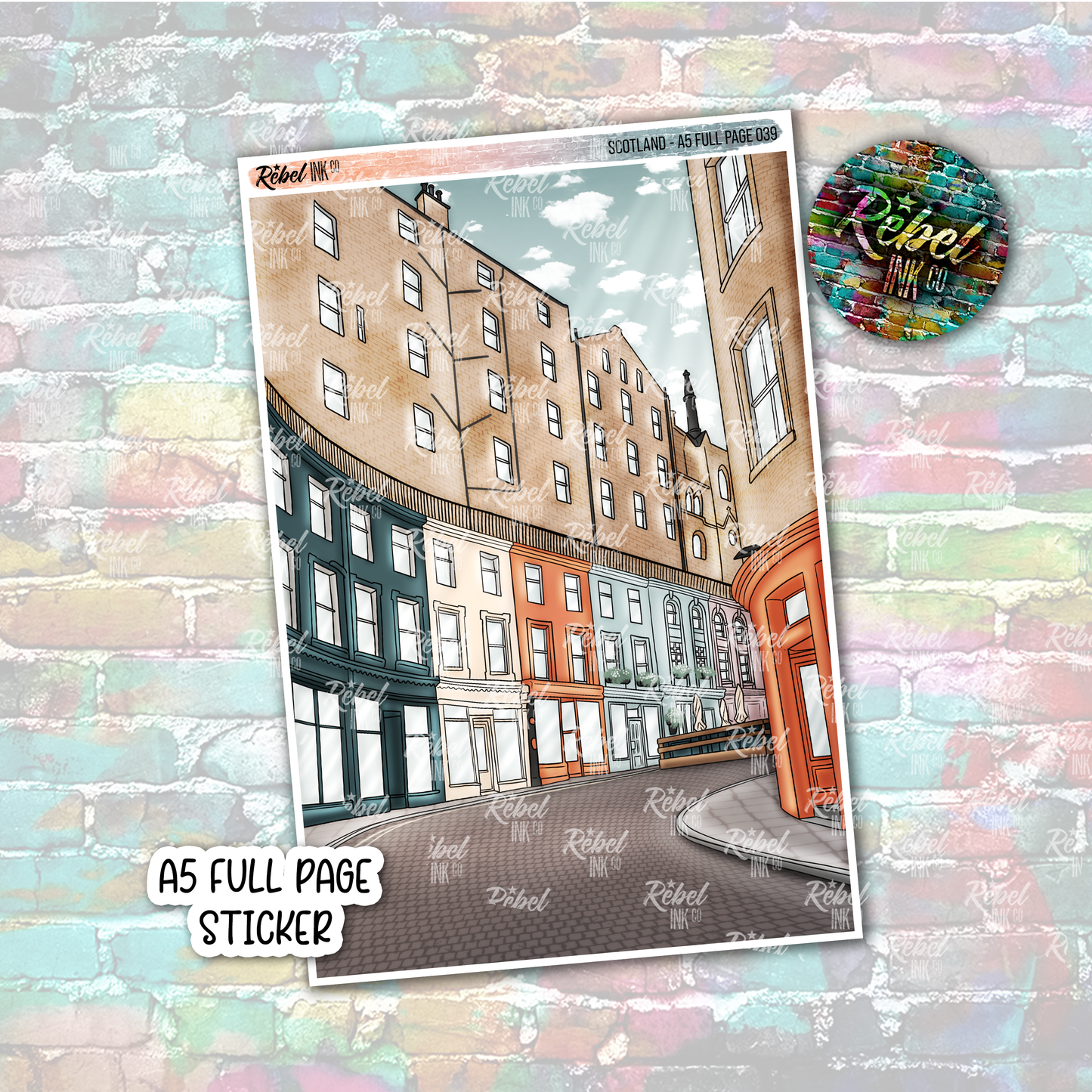 Scotland - A5 Full Page Sticker
