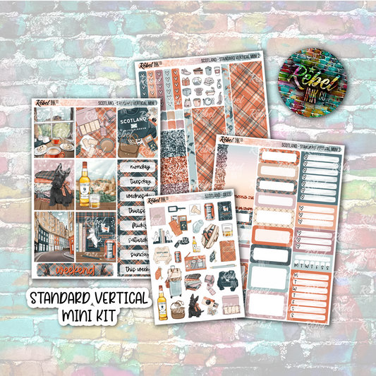 Scotland - Standard Vertical Planner Mini Sticker Kit