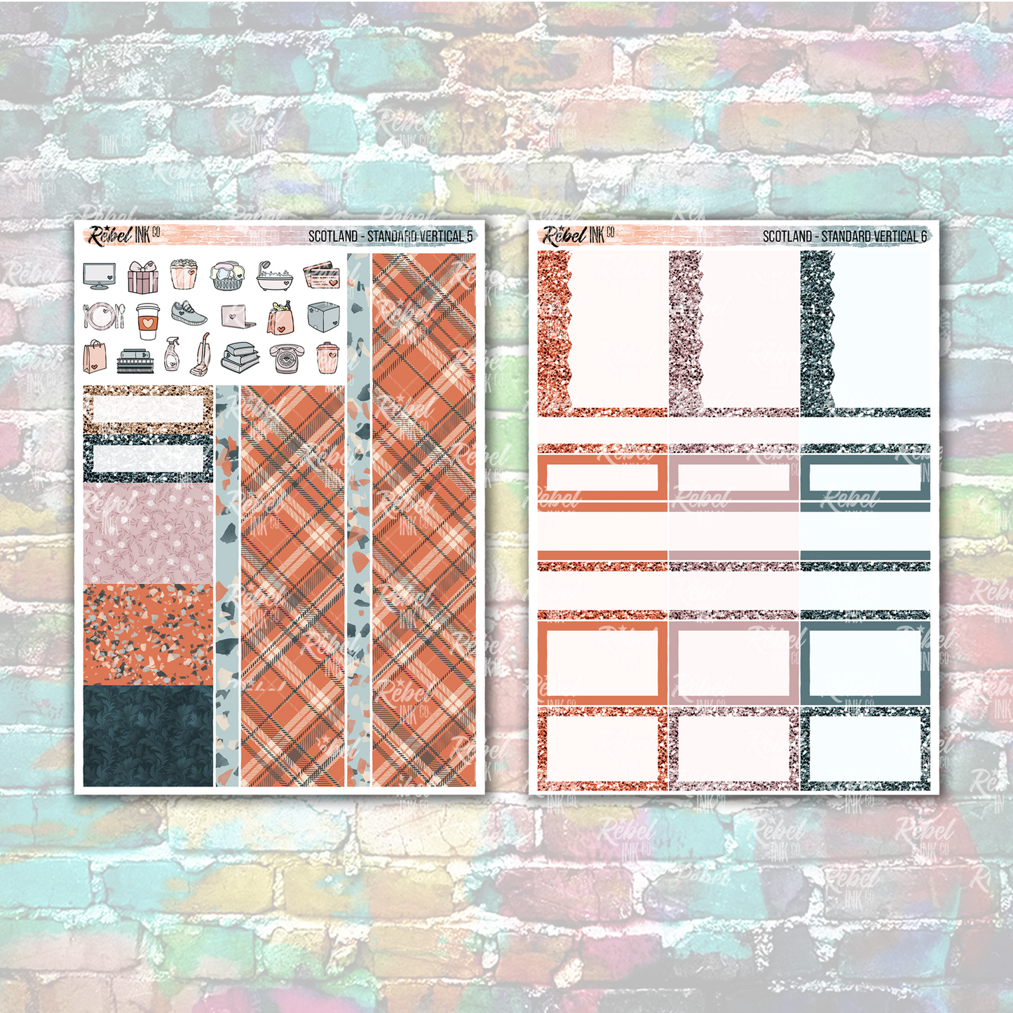 Scotland - Standard Vertical Planner Sticker Kit