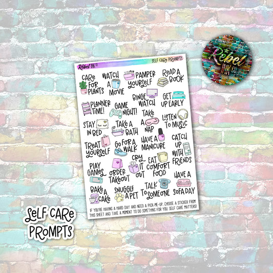 Self Care Prompts - Self Care Stickers