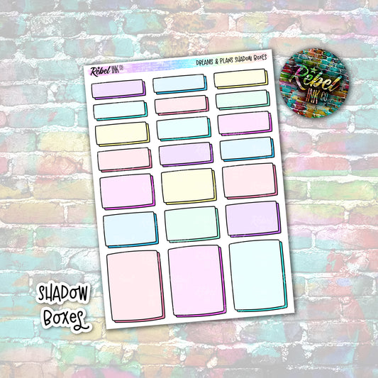 Dreams & Plans - Standard Vertical Shadow Boxes