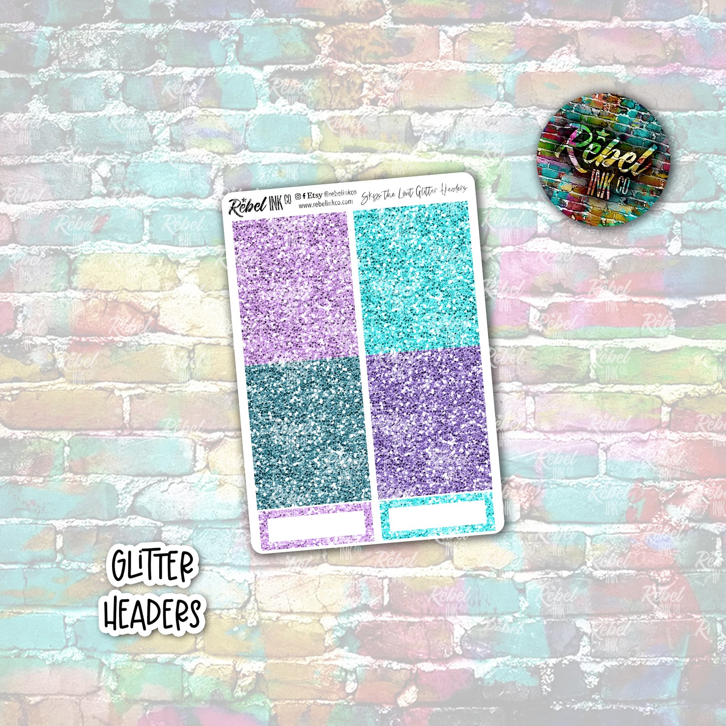 Skys The Limit - Glitter Headers