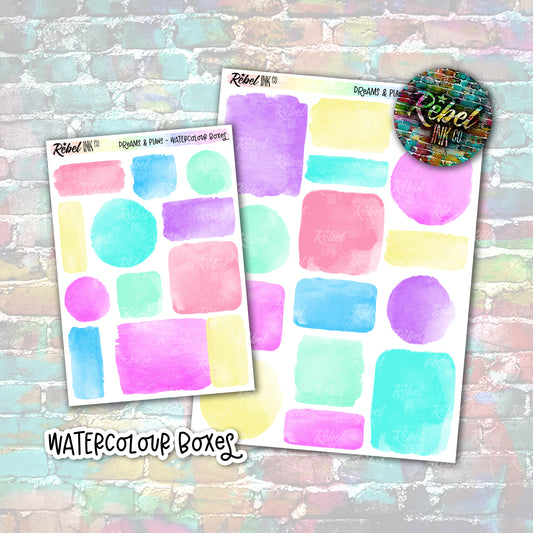 Dreams & Plans - Multi Watercolour Boxes