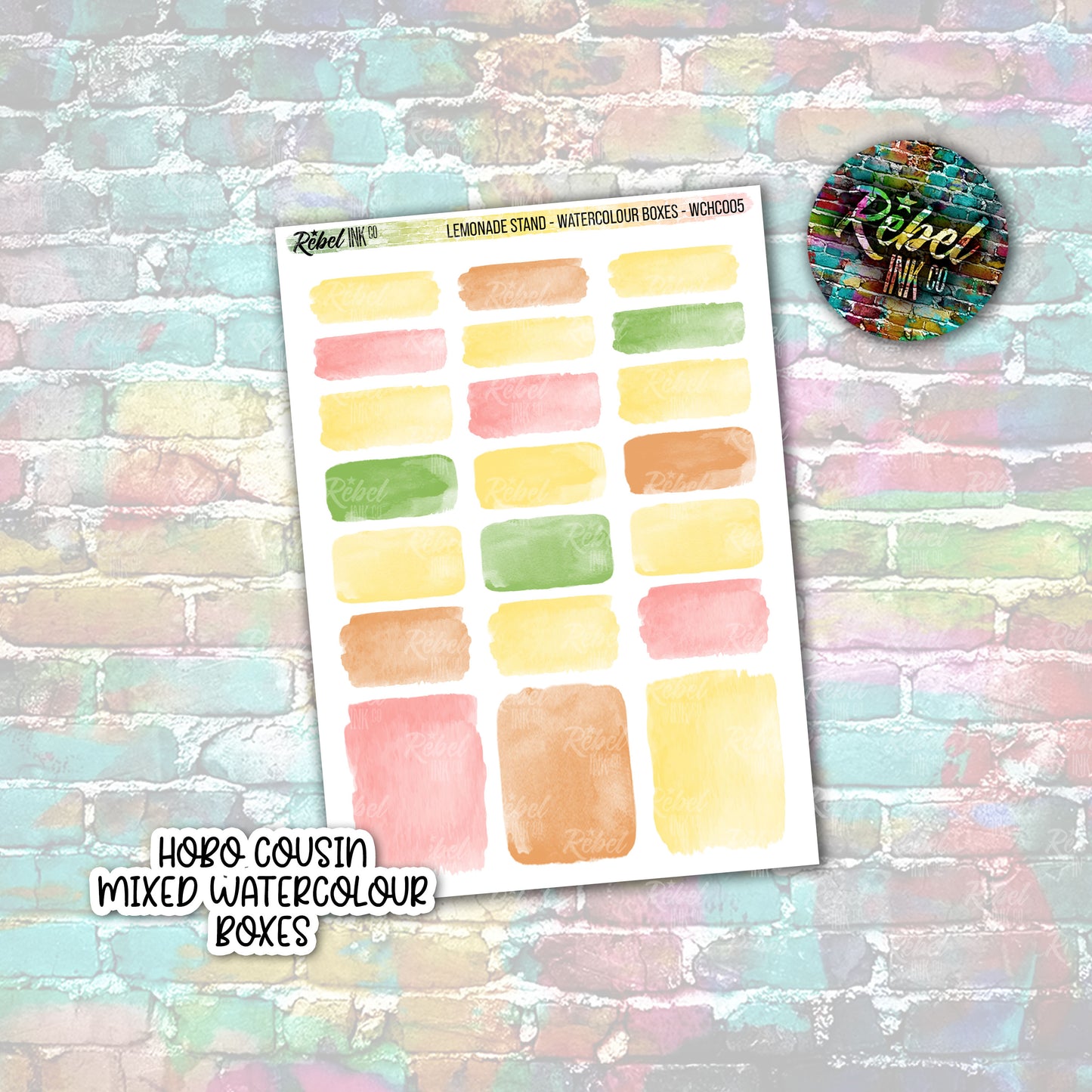 Lemonade Stand - Hobo Cousin Watercolour Boxes