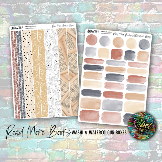 Read More Books - Washi & Watercolour Boxes