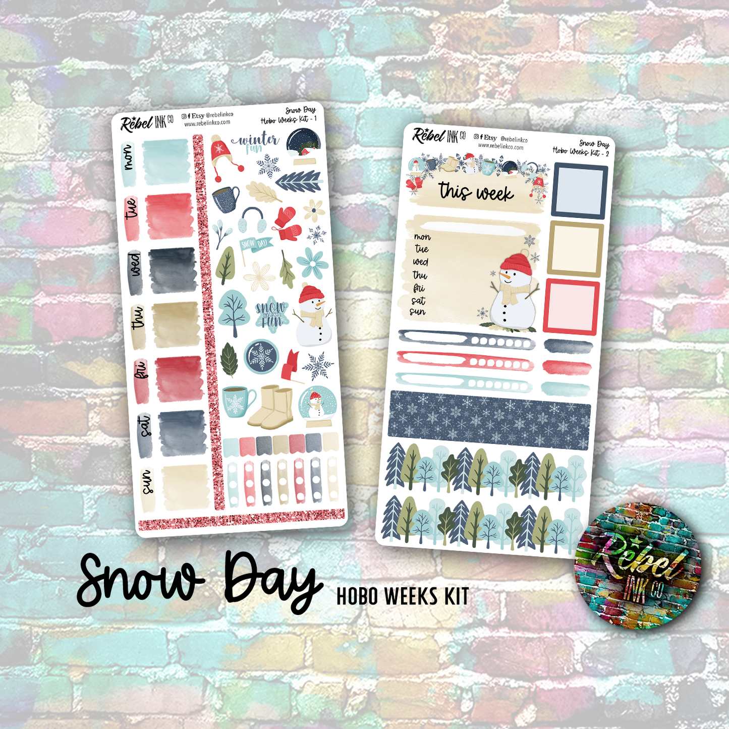 Snow Day - Hobo weeks Kit