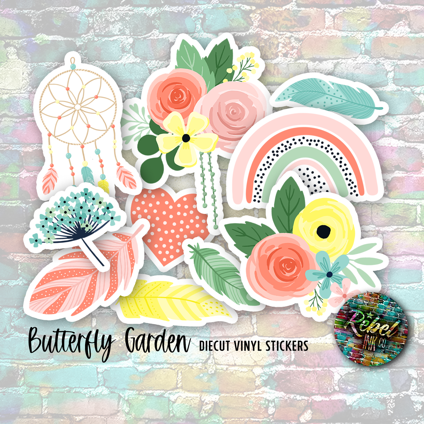 Boho Garden - Vinyl Die-cut Sticker Pack