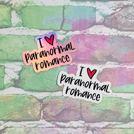 I Heart Paranormal Romance - Small Vinyl Diecut Sticker
