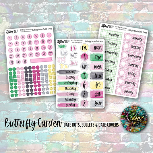Butterfly Garden - Date Dots & Bullets and Date Covers