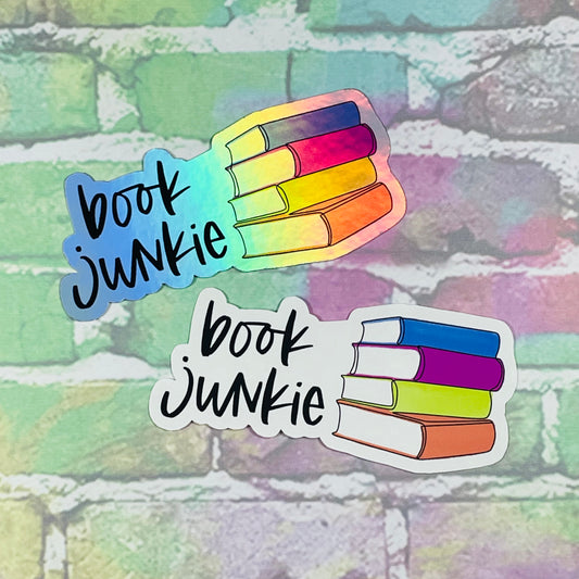 Book Junkie - Vinyl Diecut Sticker