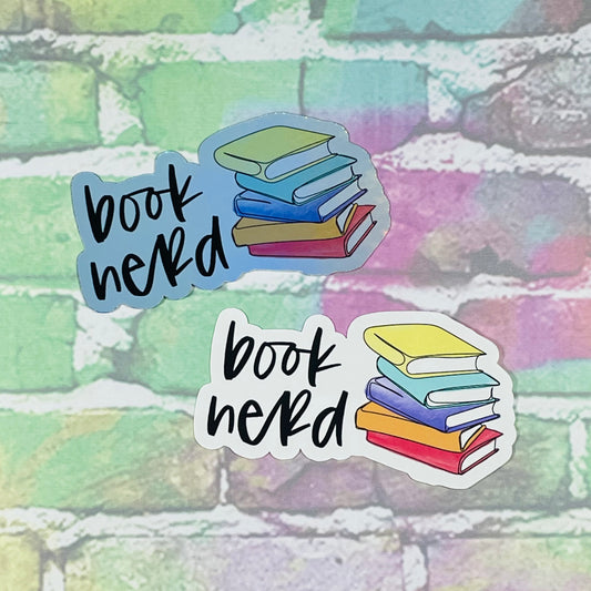 Book Nerd - Vinyl Diecut Sticker