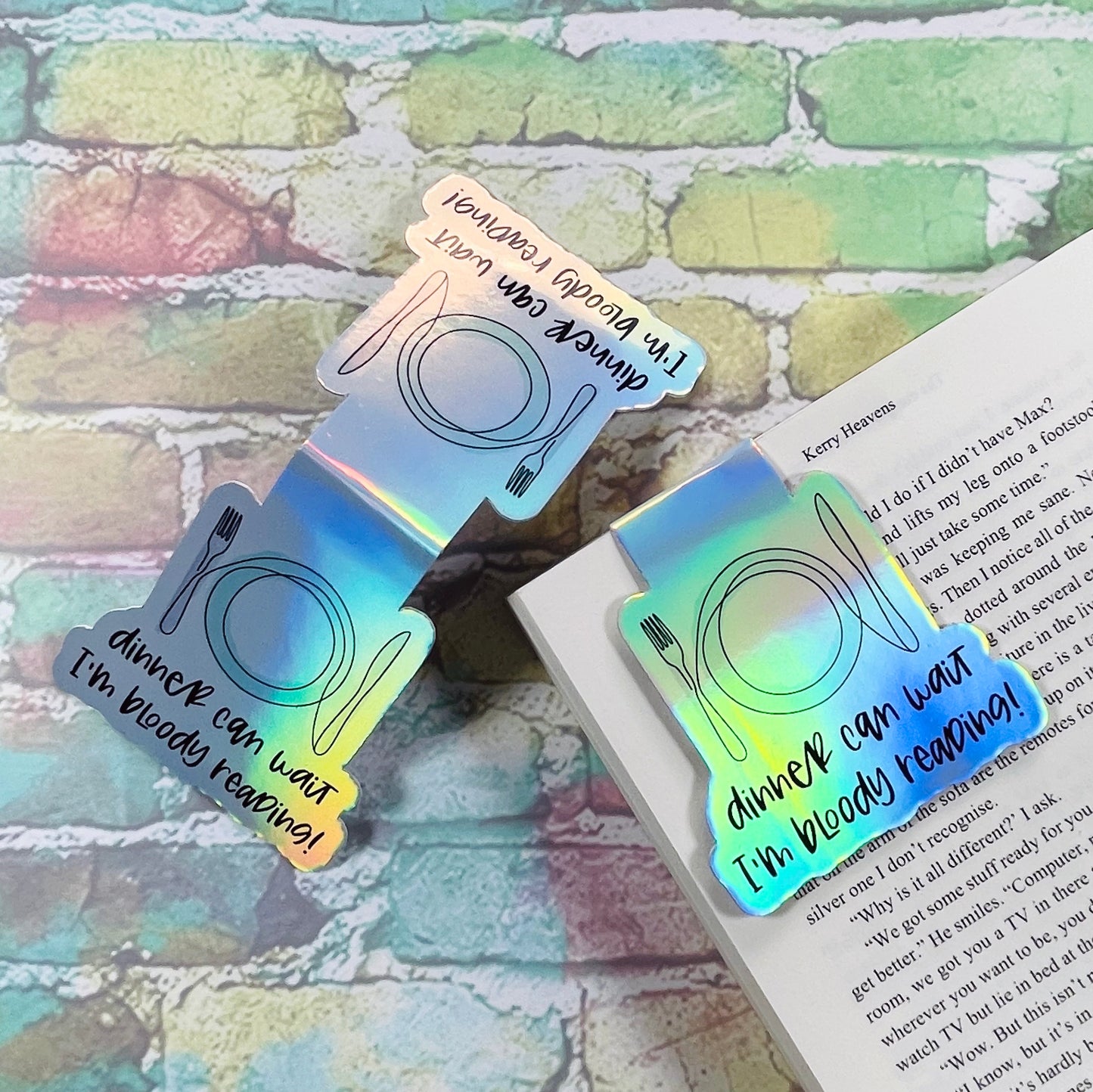 Dinner Can Wait, I'm Bloody Reading! - Magnetic Bookmark