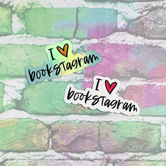 I Heart Bookstagram - Small Vinyl Diecut Sticker
