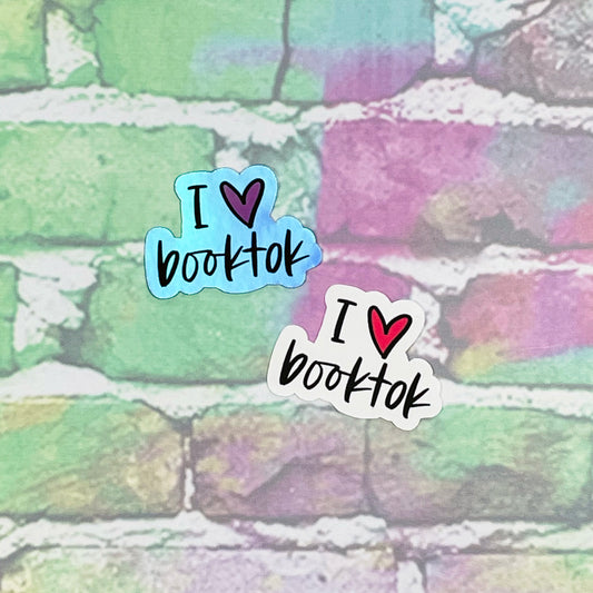 I Heart Booktok - Small Vinyl Diecut Sticker