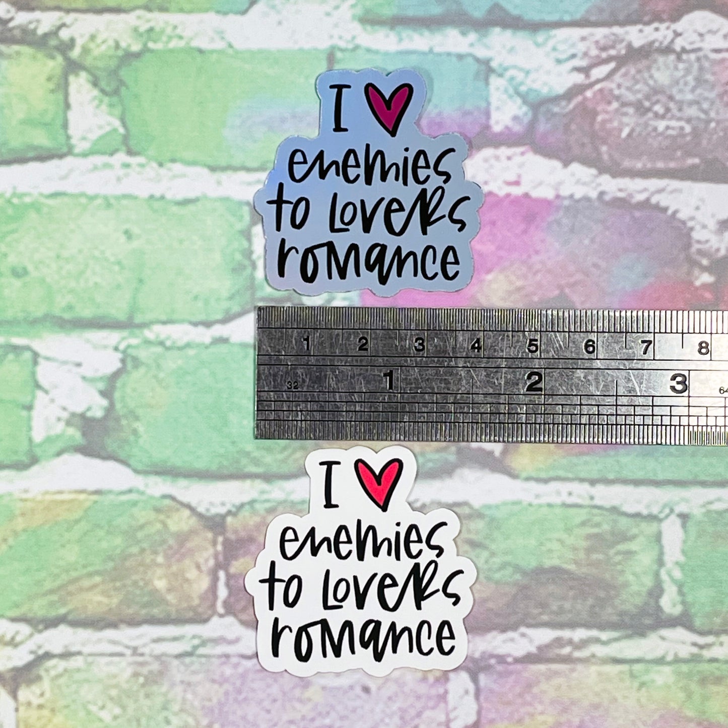 I Heart Enemies-to-Lovers Romance - Small Vinyl Diecut Sticker