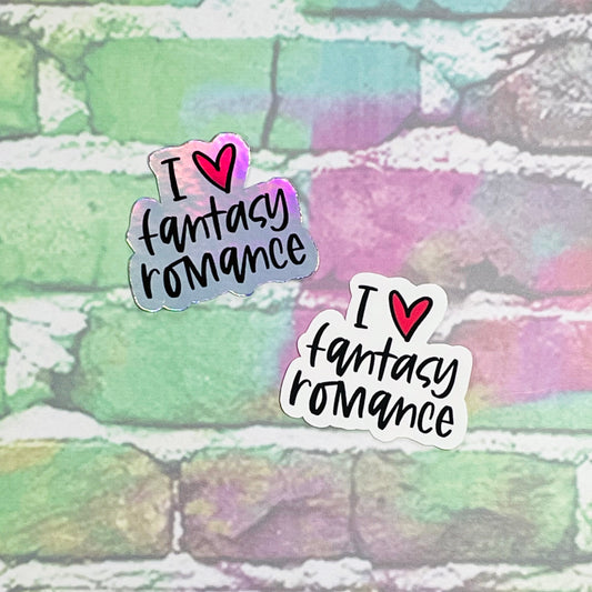 I Heart Fantasy Romance - Small Vinyl Diecut Sticker