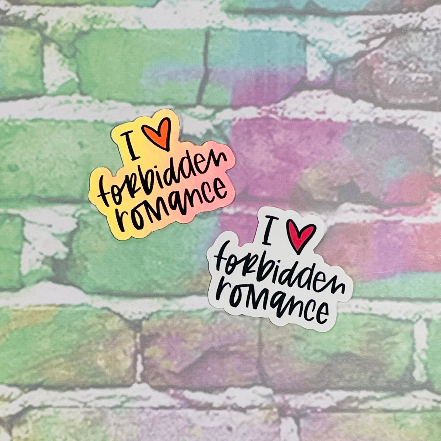 I Heart Forbidden Romance - Small Vinyl Diecut Sticker