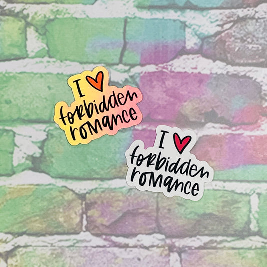 I Heart Forbidden Romance - Small Vinyl Diecut Sticker