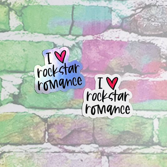 I Heart Rockstar Romance - Small Vinyl Diecut Sticker
