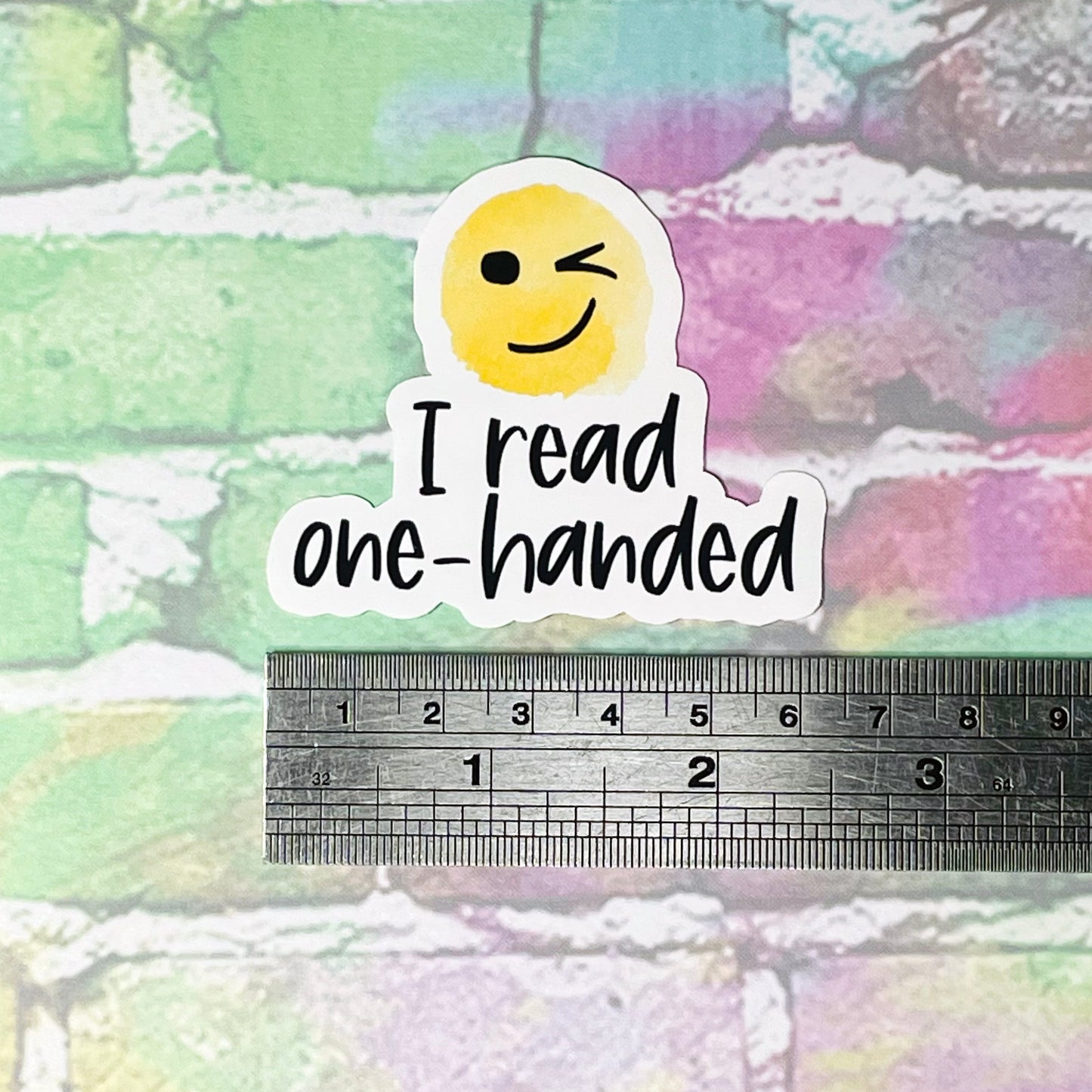 I Read One Handed - Vinyl Diecut Sticker