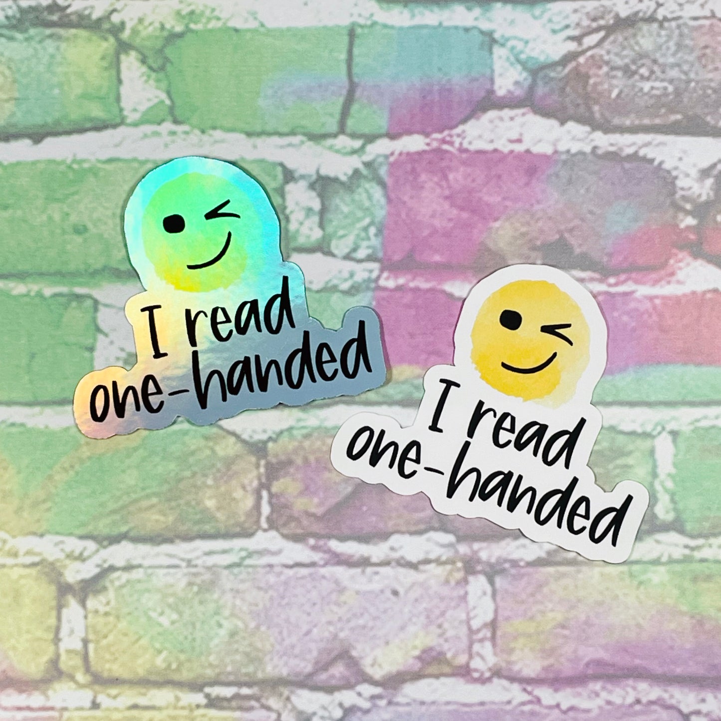 I Read One Handed - Vinyl Diecut Sticker