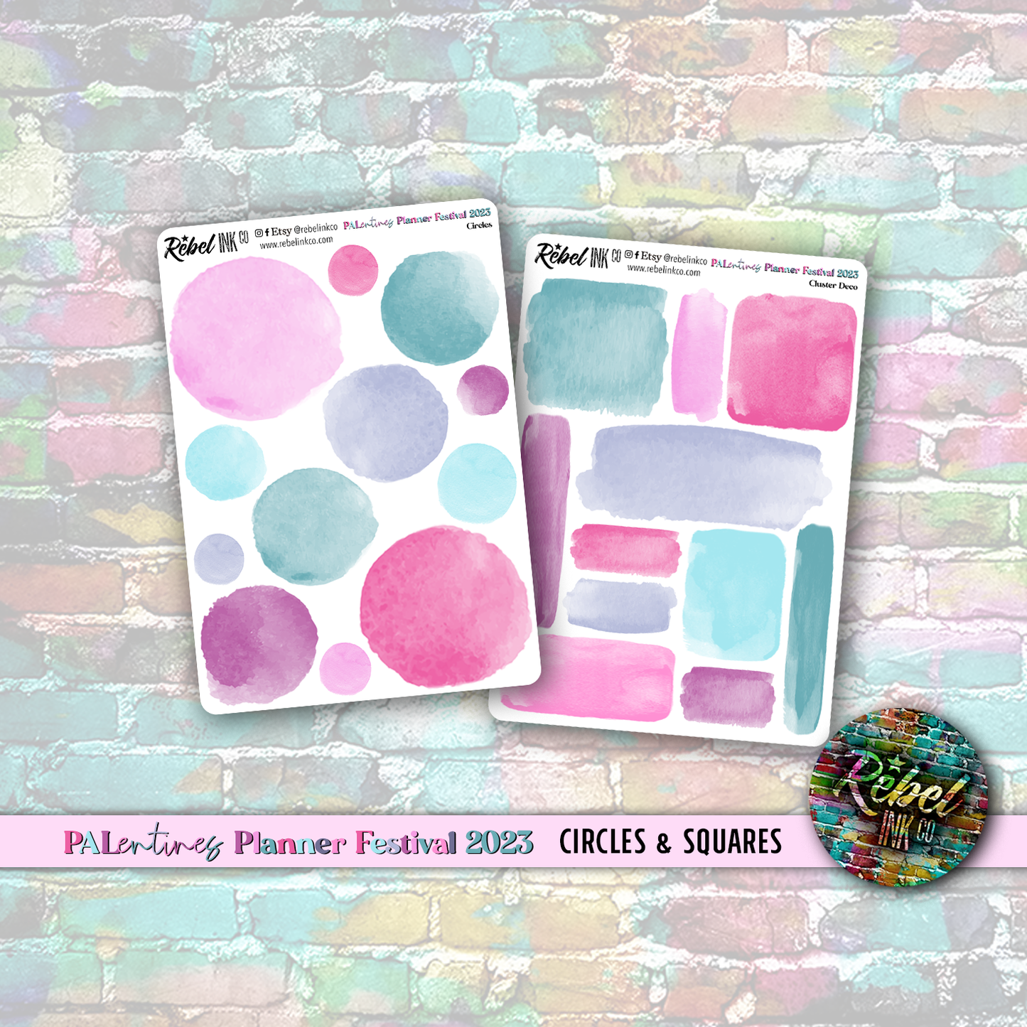 Palentines Planner Festival OFFICIAL - Circles & Squares