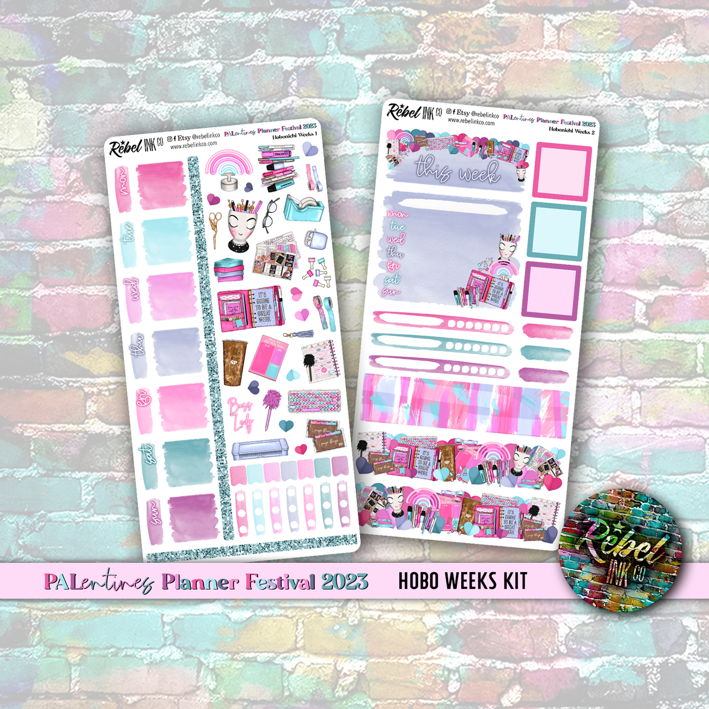 Palentines Planner Festival OFFICIAL - Hobo weeks Kit