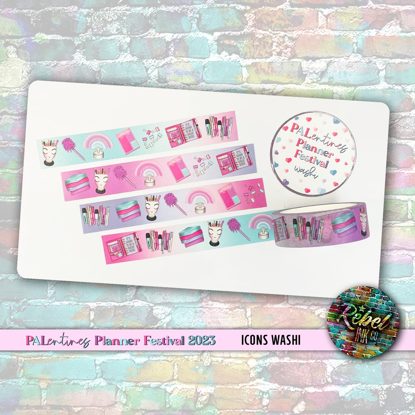 Palentines Planner Festival OFFICIAL - Icons Washi