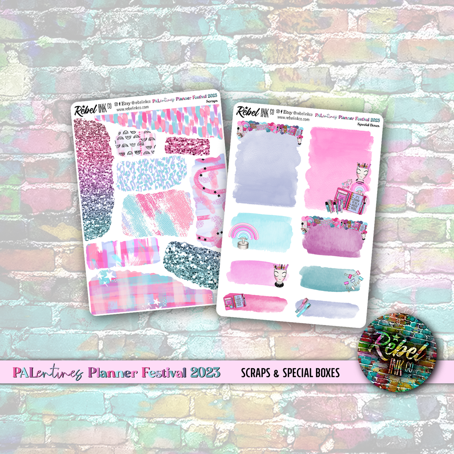 Palentines Planner Festival OFFICIAL - Special Deco Boxes & Scraps