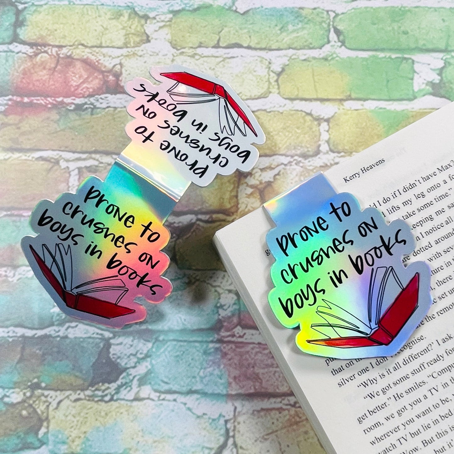 Prone To Crushes On Boys In Books - Magnetic Bookmark