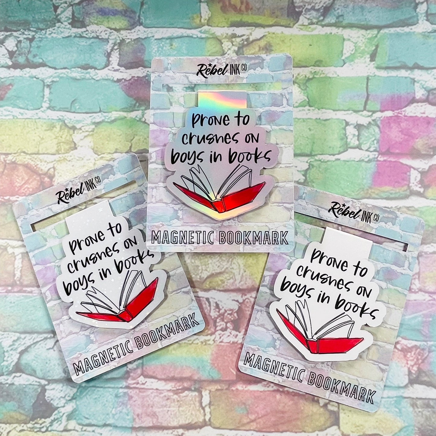 Prone To Crushes On Boys In Books - Magnetic Bookmark