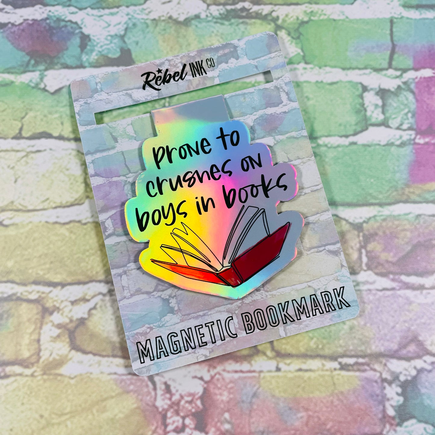 Prone To Crushes On Boys In Books - Magnetic Bookmark
