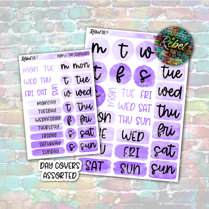 Purple - Day Covers Assorted