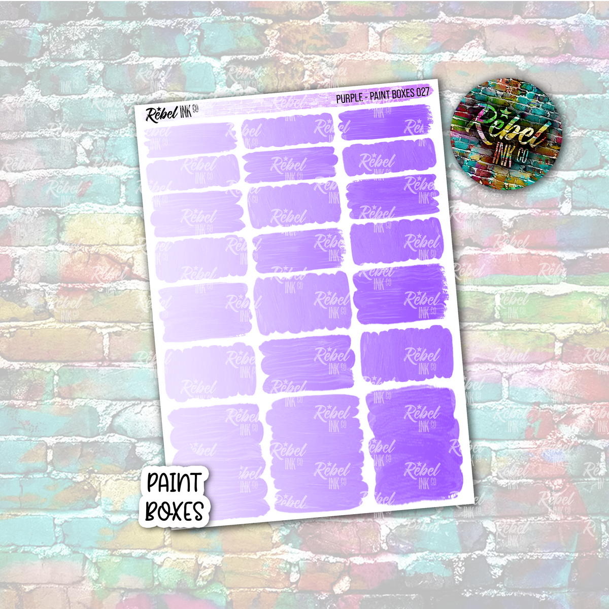 Purple - Paint Boxes Standard Vertical – rebelinkco