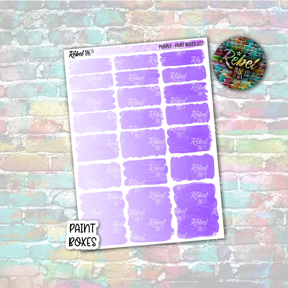 Purple - Paint Boxes Standard Vertical – rebelinkco