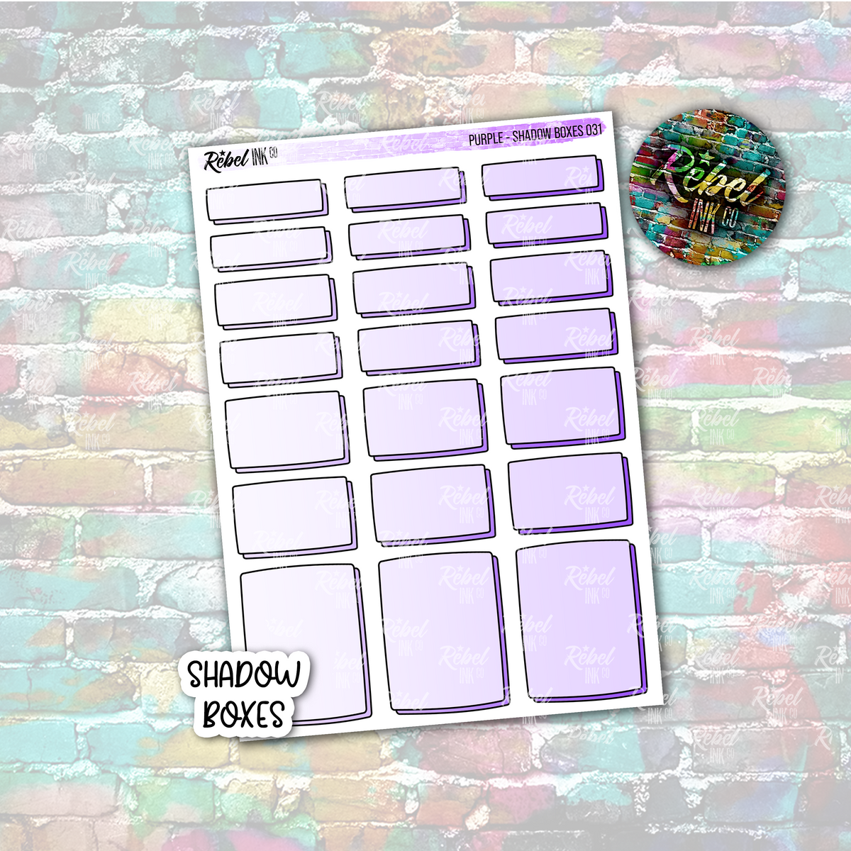 Purple - Shadow Boxes Standard Vertical – rebelinkco