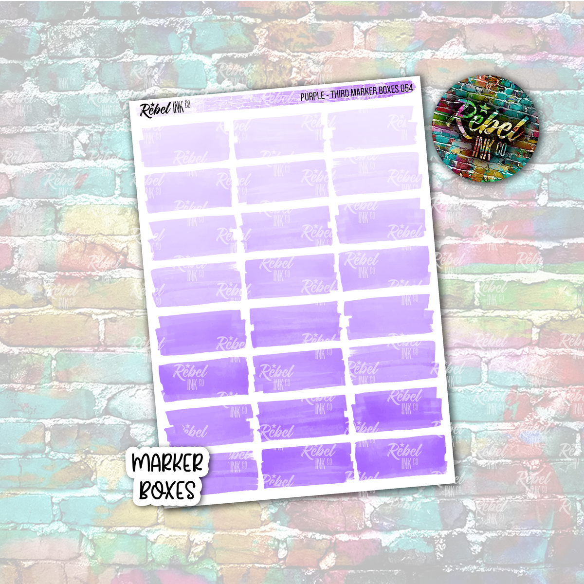 Purple - Marker Third Boxes – rebelinkco