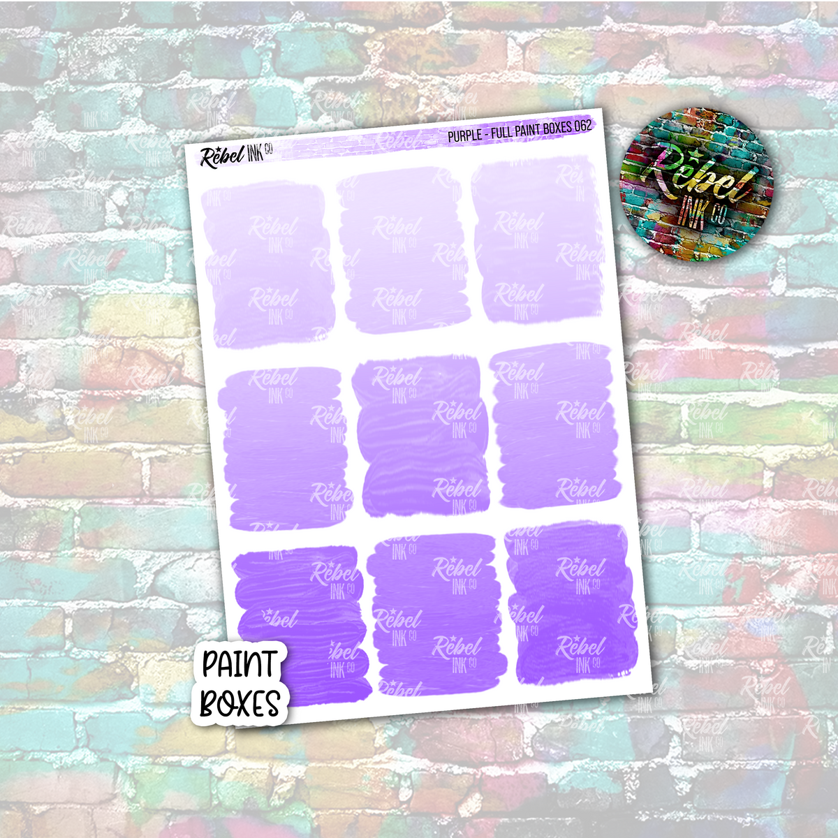 Purple - Paint Full Boxes – rebelinkco