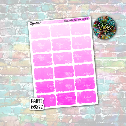 Bubblegum - Paint Half Boxes