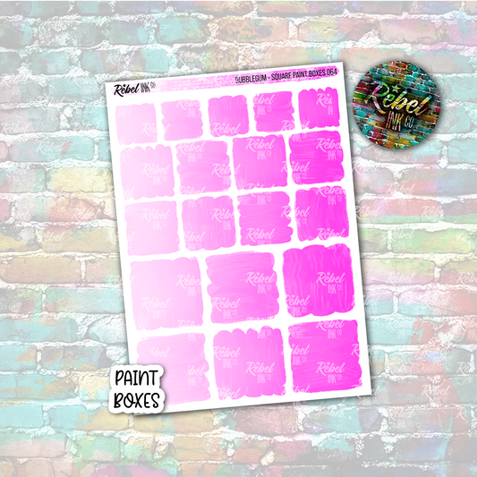 Bubblegum - Paint Square Boxes