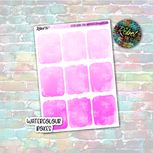 Bubblegum - Watercolour Full Boxes