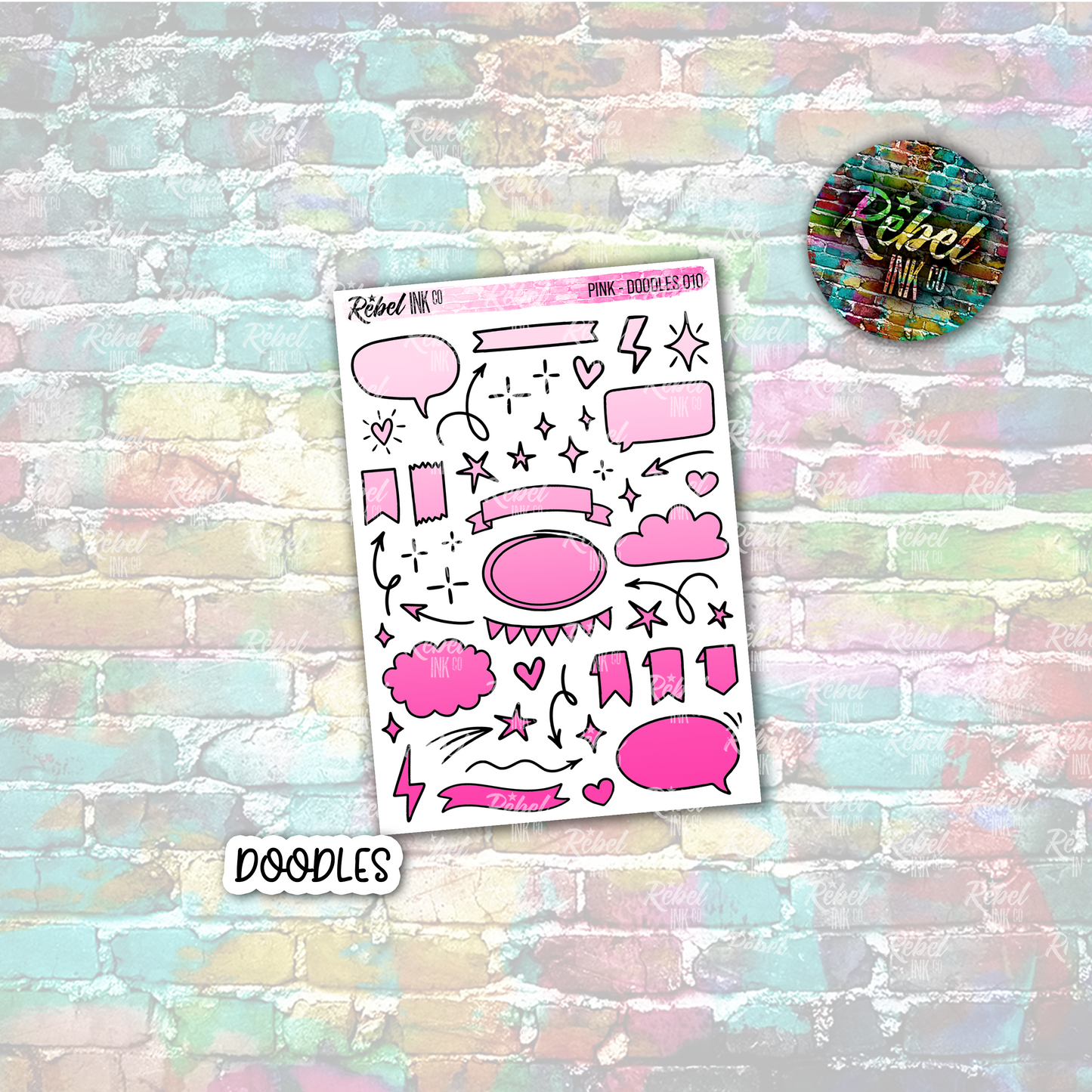 Pink - Doodles