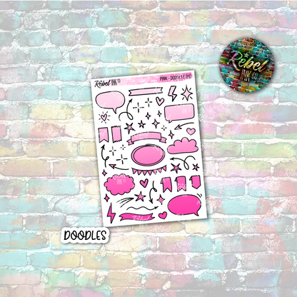 Pink - Doodles