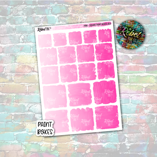 Pink - Paint Square Boxes